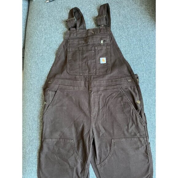 CARHARTT RUGGED FLEX CANVAS BID OVERALL  XS (0-2) Women’s OR2438-W NWT - Picture 2 of 9